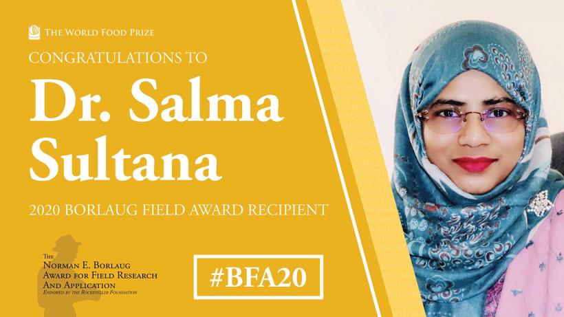 Dr. Salma Sultana - Asia’s one of the most outstanding researcher.